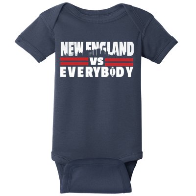 New England Vs Everybody City Baby Bodysuit