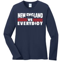 New England Vs Everybody City Ladies Long Sleeve Shirt