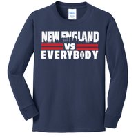 New England Vs Everybody City Kids Long Sleeve Shirt