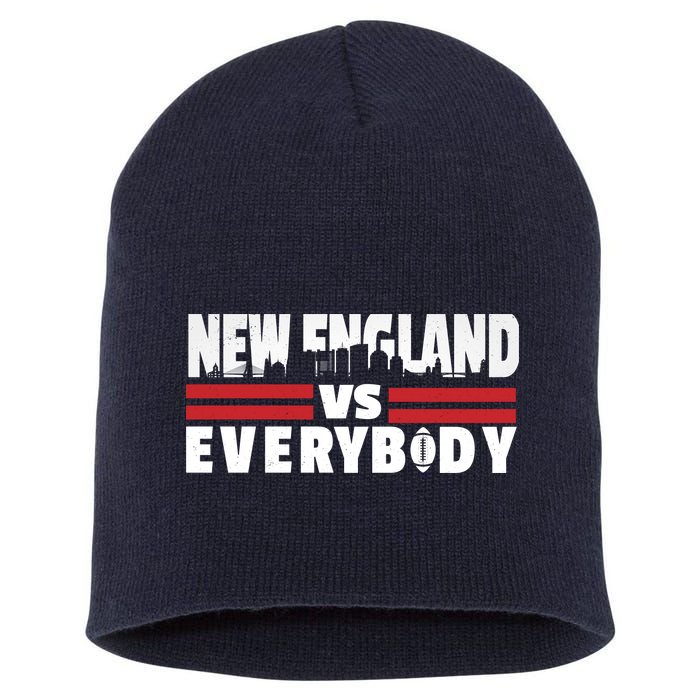 New England Vs Everybody City Short Acrylic Beanie