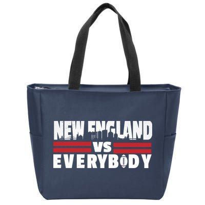 New England Vs Everybody City Zip Tote Bag