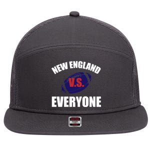 New England Vs Everyone 7 Panel Mesh Trucker Snapback Hat