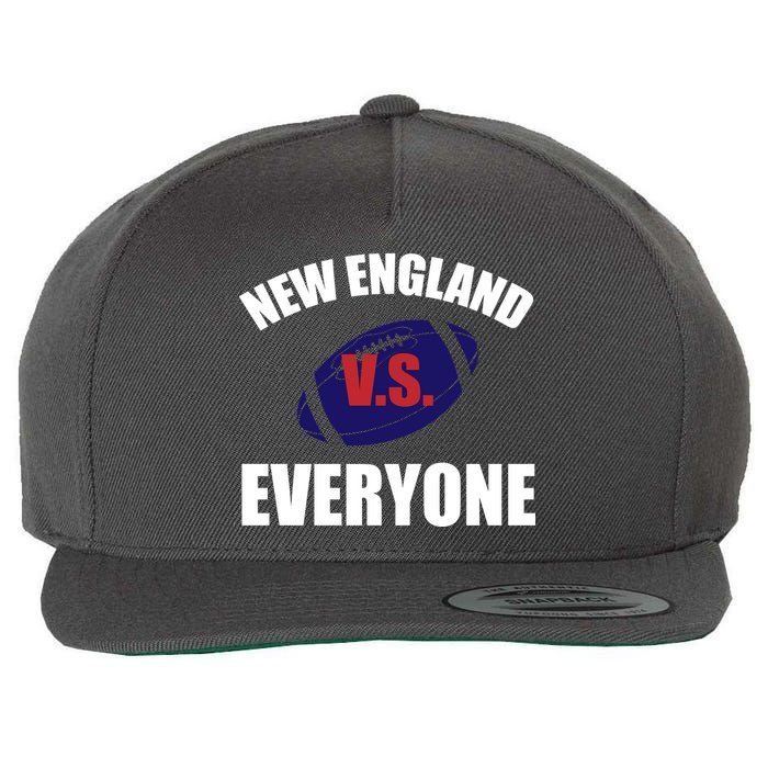 New England Vs Everyone Wool Snapback Cap