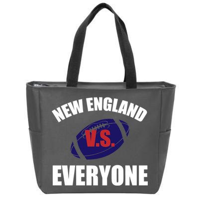 New England Vs Everyone Zip Tote Bag