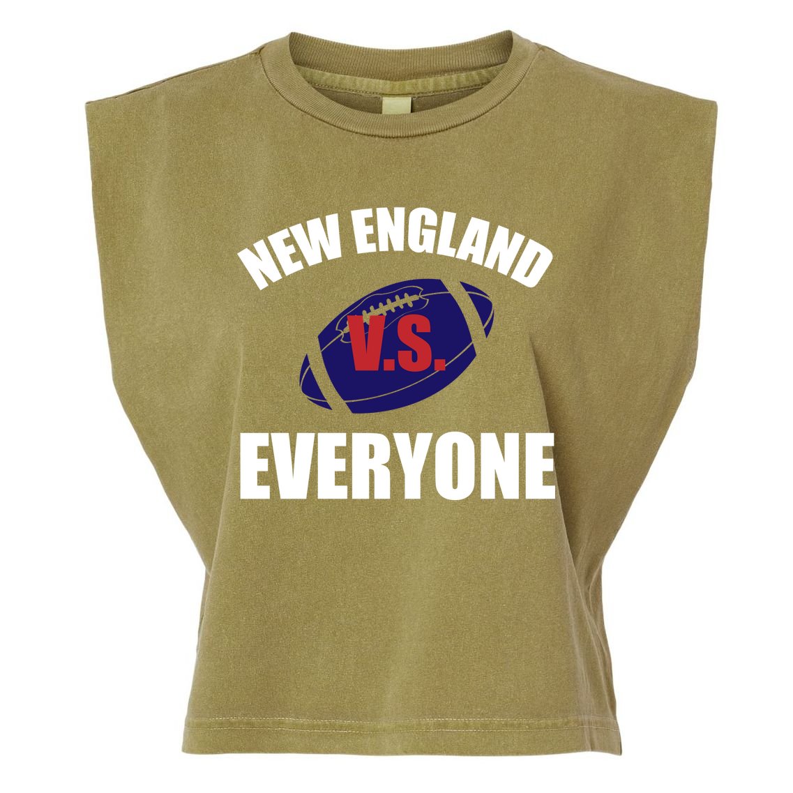 New England Vs Everyone Garment-Dyed Women's Muscle Tee
