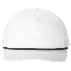 New England Vs Everyone Football Fan Snapback Five-Panel Rope Hat