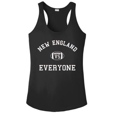 New England Vs Everyone Football Fan Ladies PosiCharge Competitor Racerback Tank