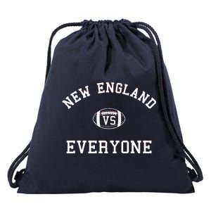 New England Vs Everyone Football Fan Drawstring Bag