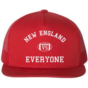 New England Vs Everyone Football Fan Flat Bill Trucker Hat