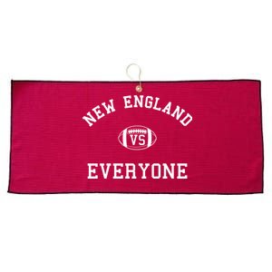 New England Vs Everyone Football Fan Large Microfiber Waffle Golf Towel