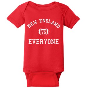 New England Vs Everyone Football Fan Baby Bodysuit