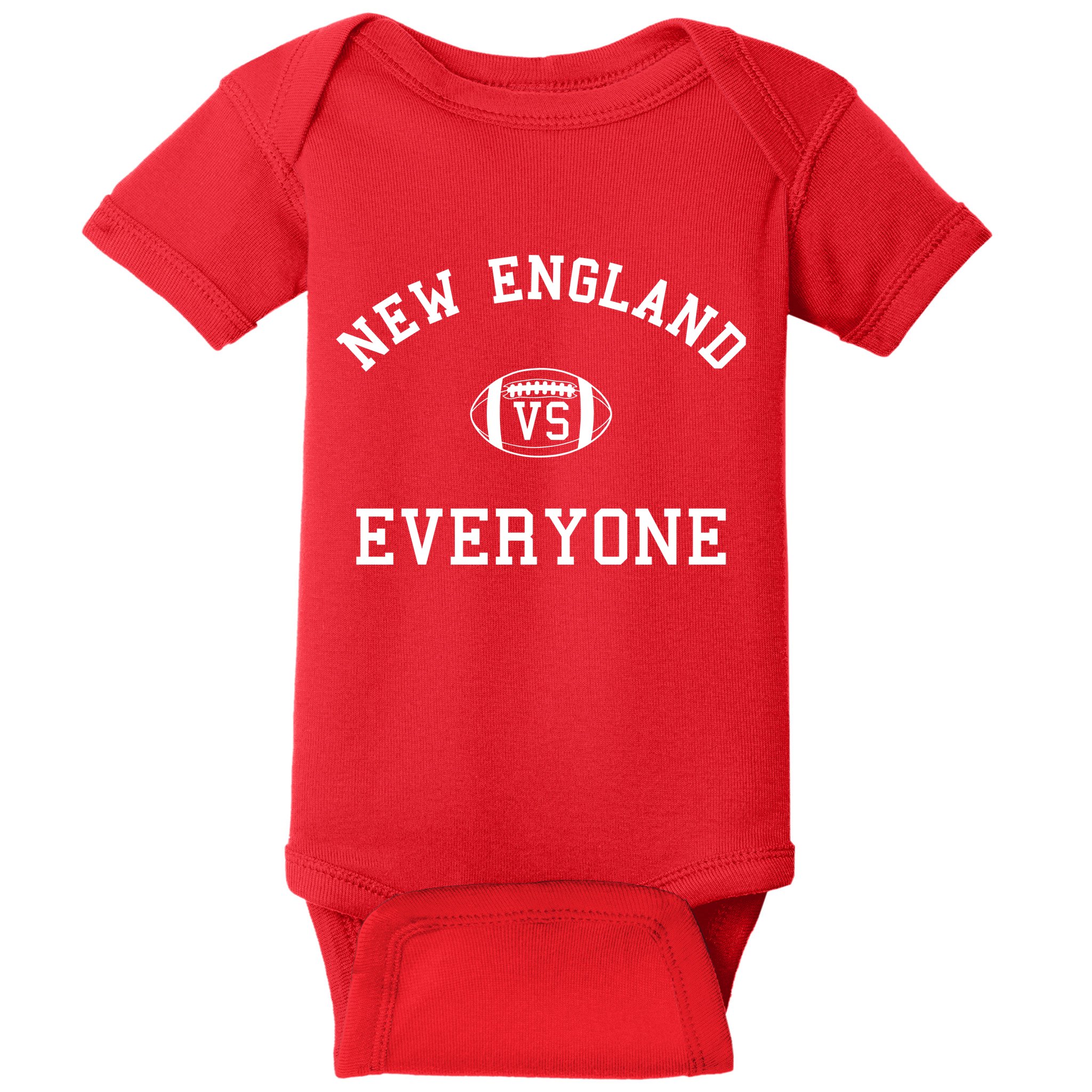 New England Vs Everyone Football Fan Baby Bodysuit