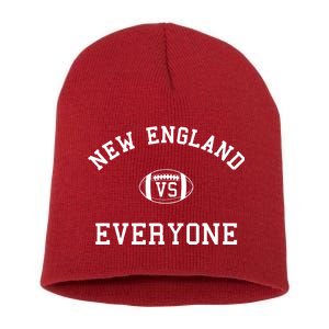 New England Vs Everyone Football Fan Short Acrylic Beanie