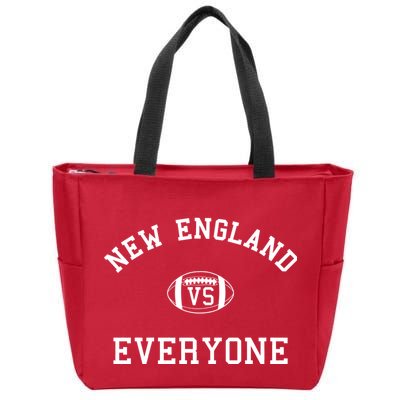 New England Vs Everyone Football Fan Zip Tote Bag