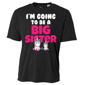 New I'm Going To Be A Big Sister Cute Unicorn Cooling Performance Crew T-Shirt