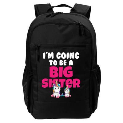 New I'm Going To Be A Big Sister Cute Unicorn Daily Commute Backpack