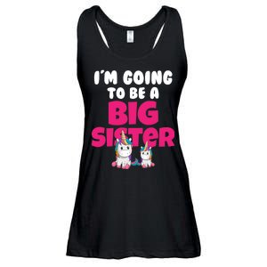 New I'm Going To Be A Big Sister Cute Unicorn Ladies Essential Flowy Tank