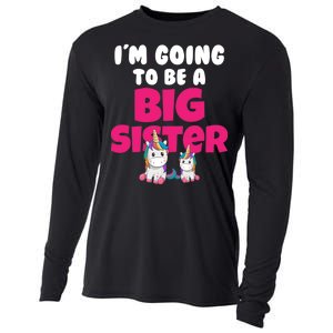 New I'm Going To Be A Big Sister Cute Unicorn Cooling Performance Long Sleeve Crew