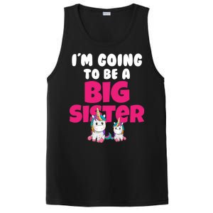 New I'm Going To Be A Big Sister Cute Unicorn PosiCharge Competitor Tank