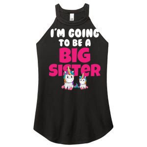 New I'm Going To Be A Big Sister Cute Unicorn Women's Perfect Tri Rocker Tank