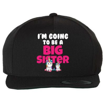 New I'm Going To Be A Big Sister Cute Unicorn Wool Snapback Cap