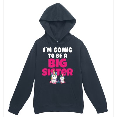 New I'm Going To Be A Big Sister Cute Unicorn Urban Pullover Hoodie