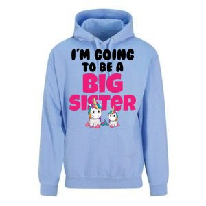 New I'm Going To Be A Big Sister Cute Unicorn Unisex Surf Hoodie