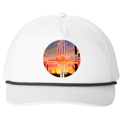 New Mexico Desert Sunset Snapback Five-Panel Rope Hat