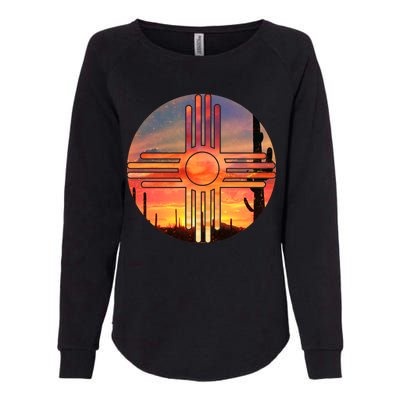 New Mexico Desert Sunset Womens California Wash Sweatshirt