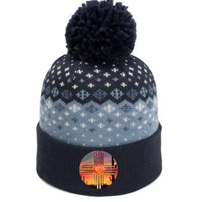 New Mexico Desert Sunset The Baniff Cuffed Pom Beanie