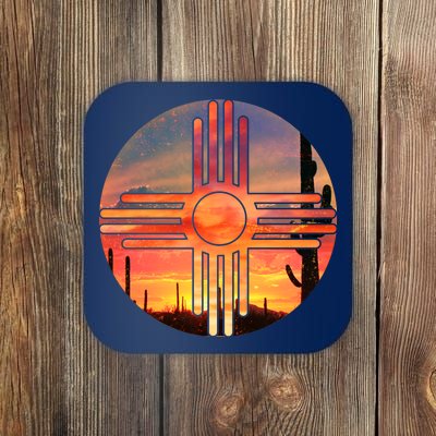 New Mexico Desert Sunset Coaster