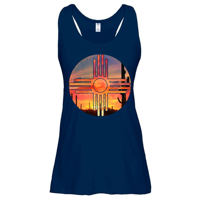 New Mexico Desert Sunset Ladies Essential Flowy Tank