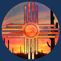 New Mexico Desert Sunset Ladies Essential Flowy Tank