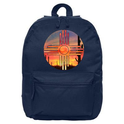 New Mexico Desert Sunset 16 in Basic Backpack
