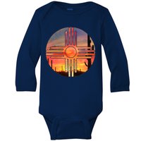 New Mexico Desert Sunset Baby Long Sleeve Bodysuit