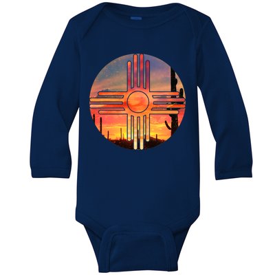 New Mexico Desert Sunset Baby Long Sleeve Bodysuit