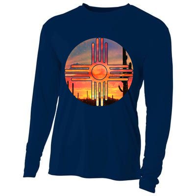 New Mexico Desert Sunset Cooling Performance Long Sleeve Crew