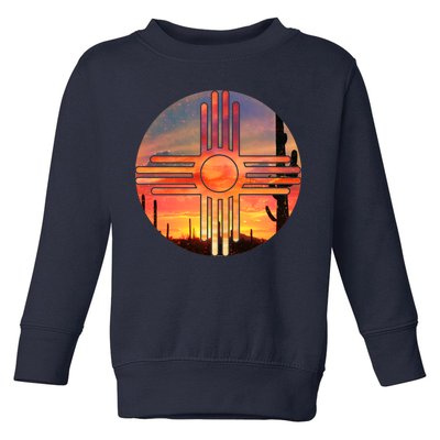 New Mexico Desert Sunset Toddler Sweatshirt