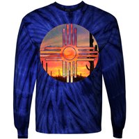 New Mexico Desert Sunset Tie-Dye Long Sleeve Shirt