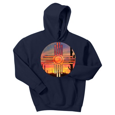 New Mexico Desert Sunset Kids Hoodie