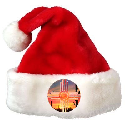 New Mexico Desert Sunset Premium Christmas Santa Hat