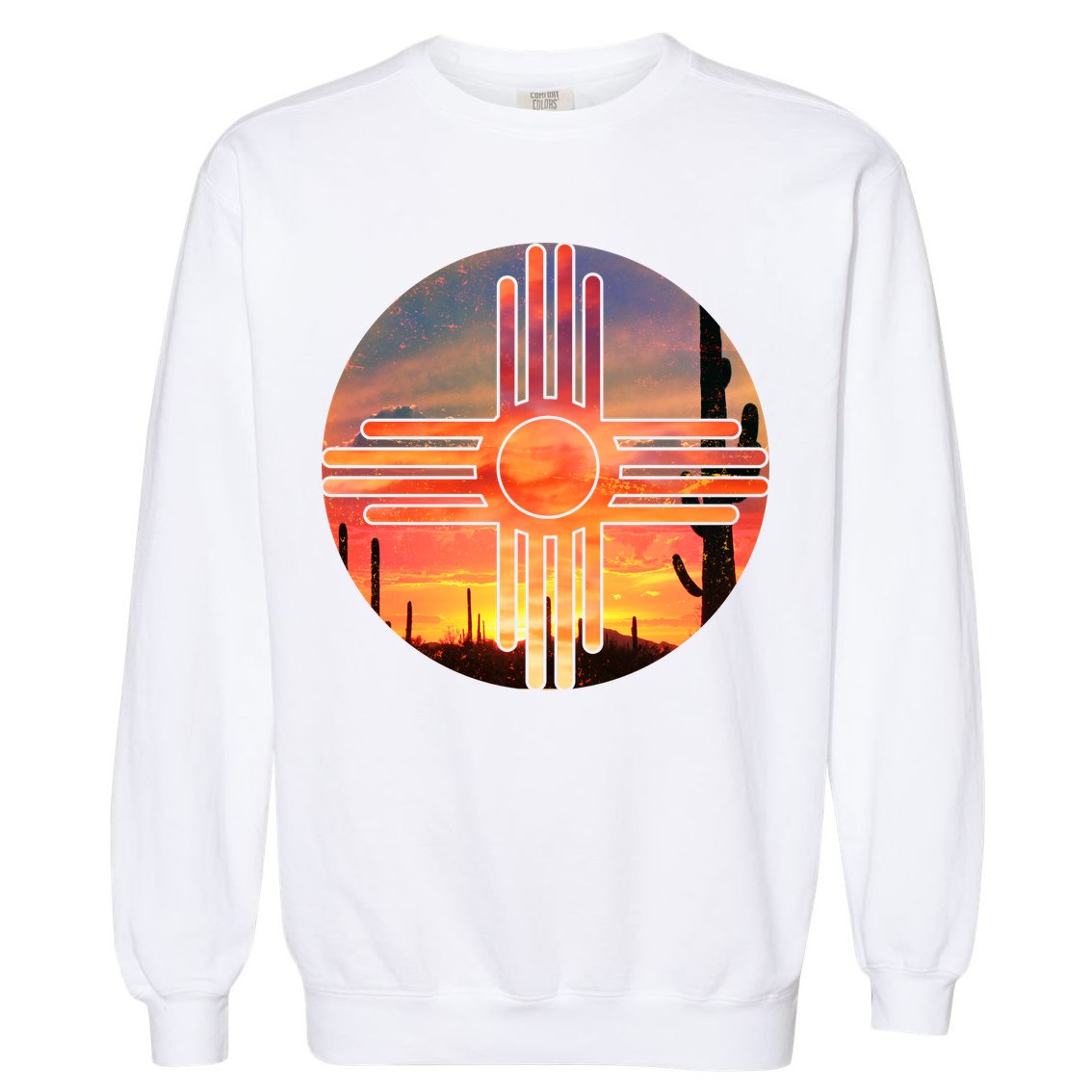 New Mexico Desert Sunset Garment-Dyed Sweatshirt
