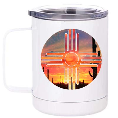 New Mexico Desert Sunset 12 oz Stainless Steel Tumbler Cup