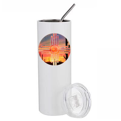 New Mexico Desert Sunset Stainless Steel Tumbler