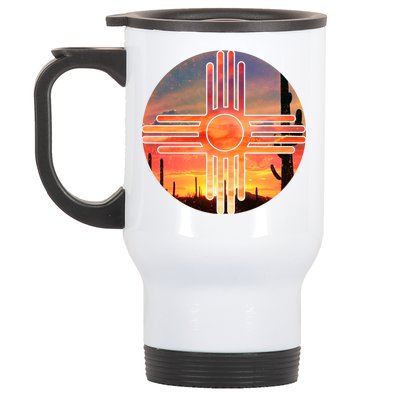 New Mexico Desert Sunset Stainless Steel Travel Mug