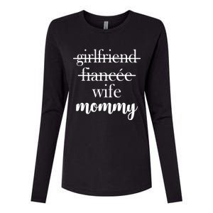 New Mommy Girlfriend Wife Fiancee  Womens Cotton Relaxed Long Sleeve T-Shirt