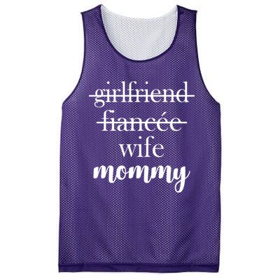 New Mommy Girlfriend Wife Fiancee  Mesh Reversible Basketball Jersey Tank