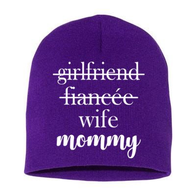 New Mommy Girlfriend Wife Fiancee  Short Acrylic Beanie