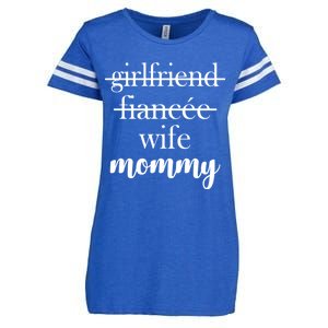 New Mommy Girlfriend Wife Fiancee  Enza Ladies Jersey Football T-Shirt