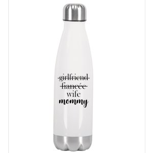 New Mommy Girlfriend Wife Fiancee  Stainless Steel Insulated Water Bottle